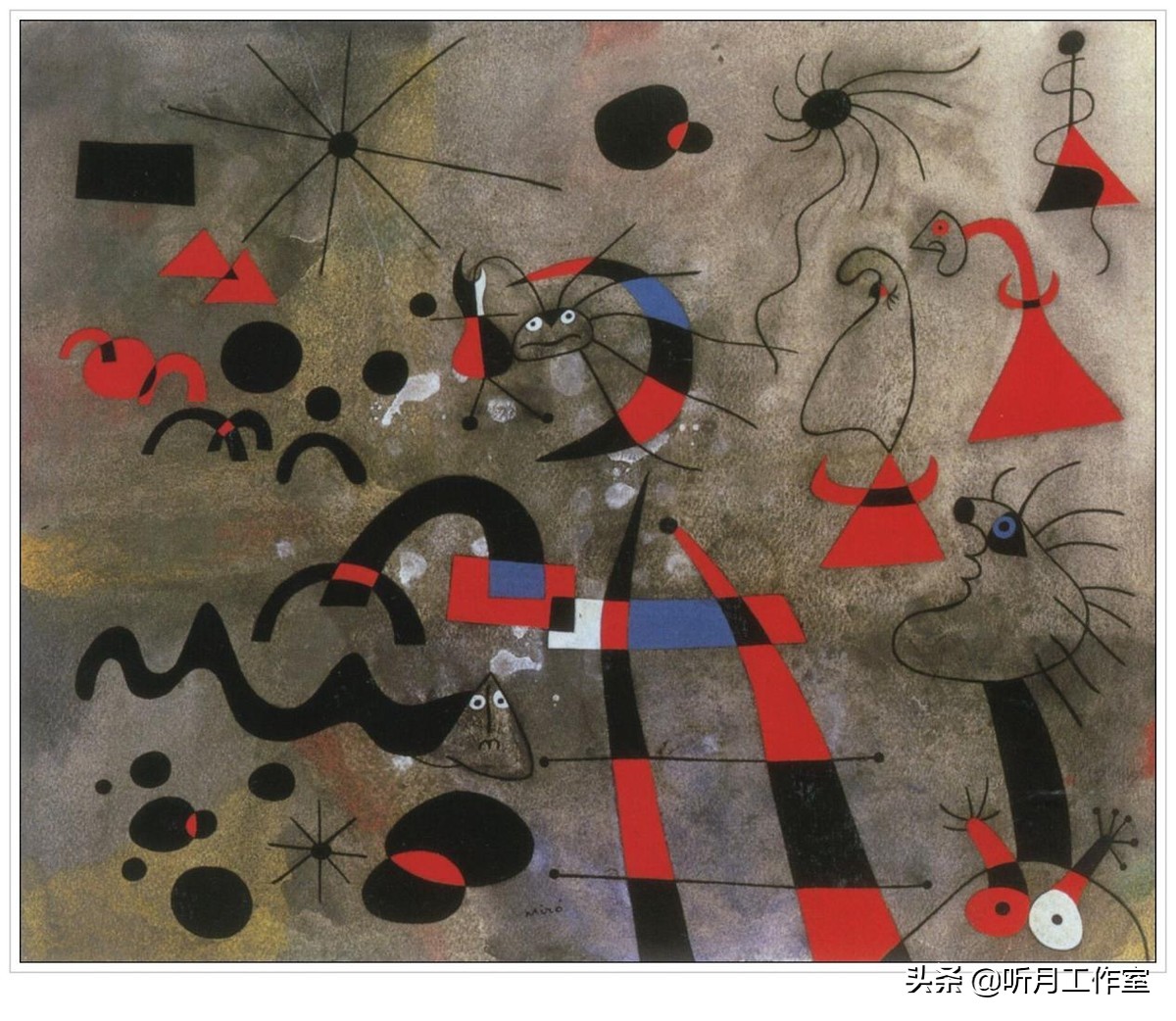 西班牙画家胡安米罗画,西班牙画家名画欣赏