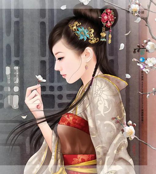 精美手绘手机壁纸古装演员,唐嫣古装高清壁纸