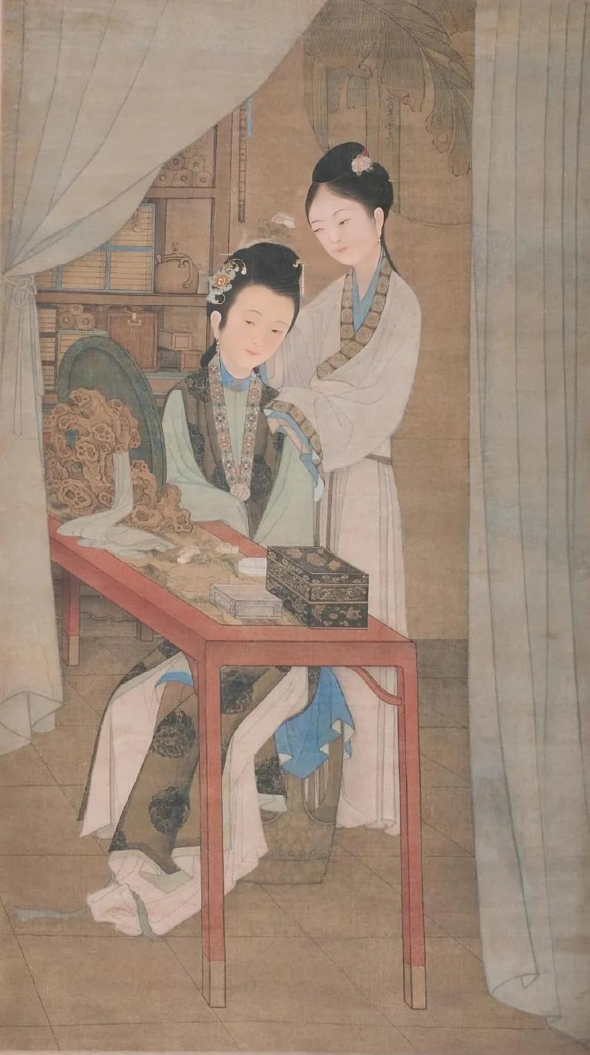 清冷枚仕女图绢本,清冷枚简介