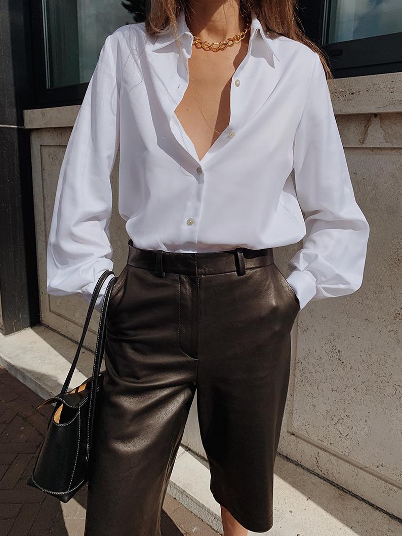 白衬衫怎么穿不脏,白衬衫怎么穿好看又干净