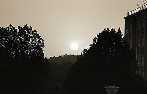 沙尘为何能把太阳“吓”白了？