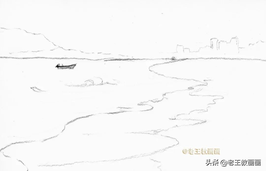 小学生画画海滩,画画海滩