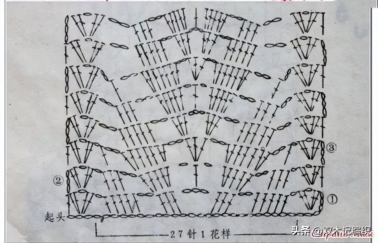 简单钩针编织女童小背心,钩针儿童配色背心图解教程