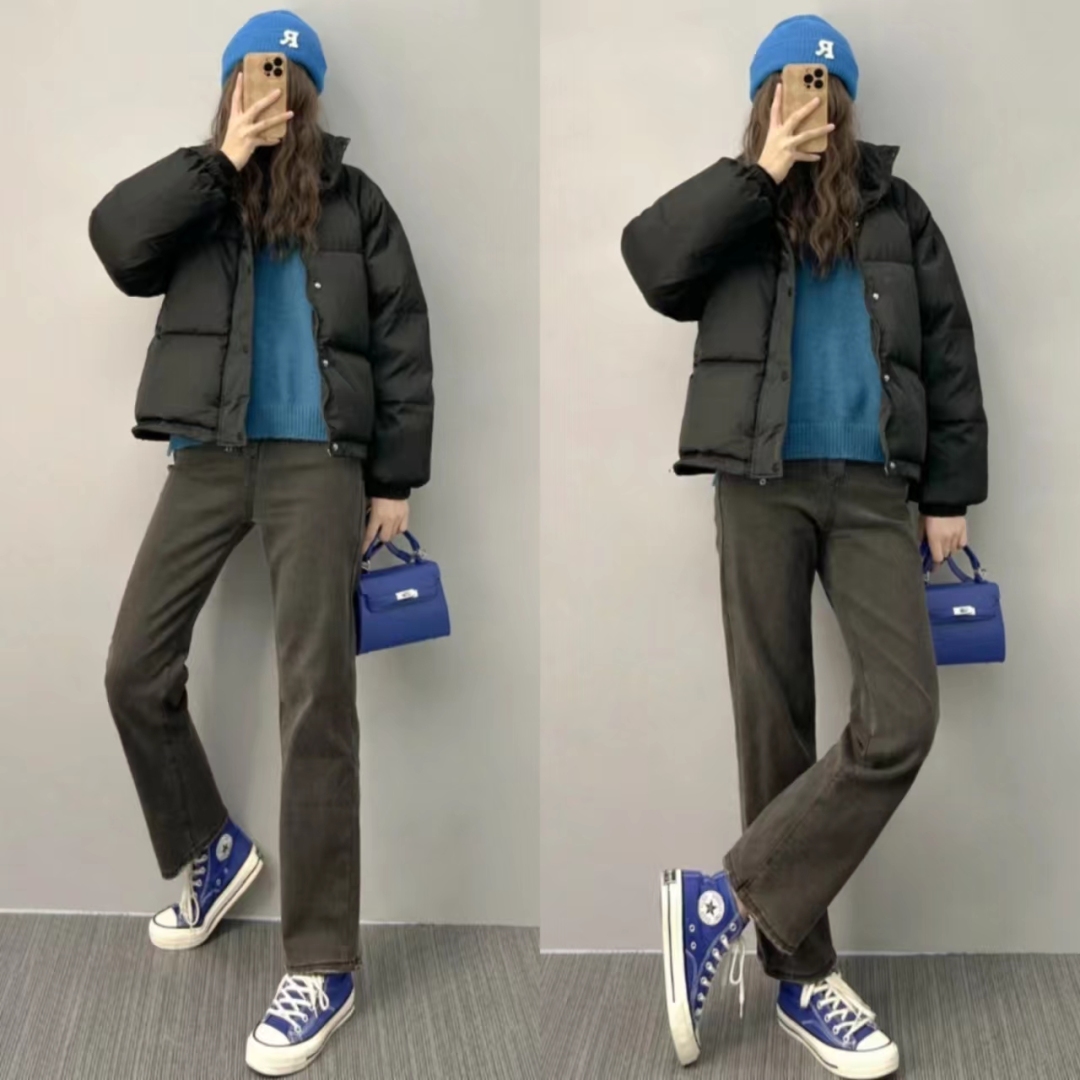 时尚洋气羽绒服穿搭,2023年羽绒服最洋气穿搭