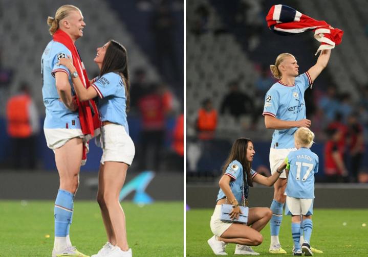 哈兰德与女友出席活动,哈兰德女友的颜值