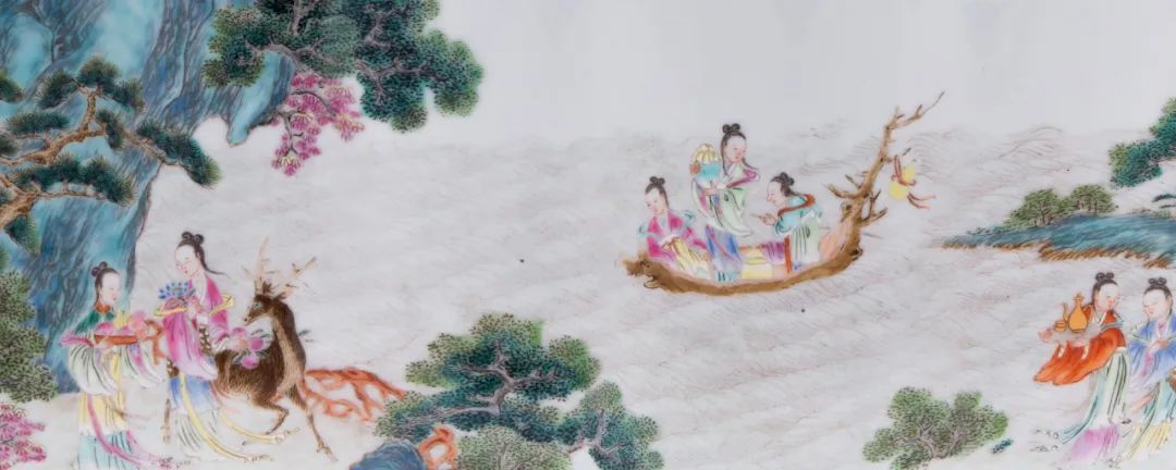 嘉庆粉彩壶,嘉庆官窑黄地粉彩