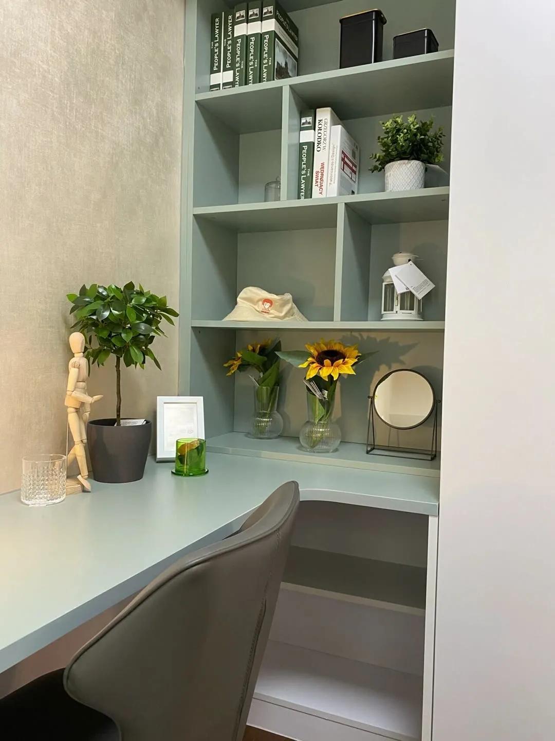 书桌衣柜一体180,儿童房定制书桌衣柜一体