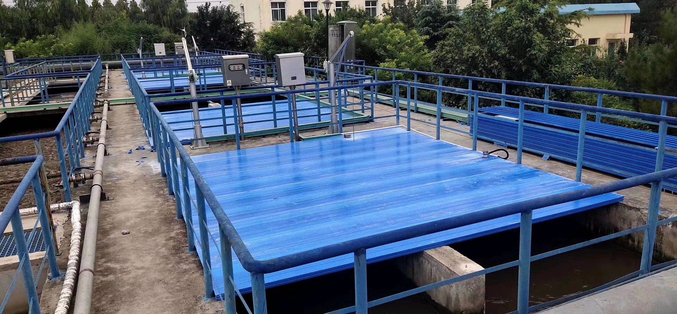 玻璃钢污水池盖板技术,可克达拉污水池玻璃钢盖板多少钱