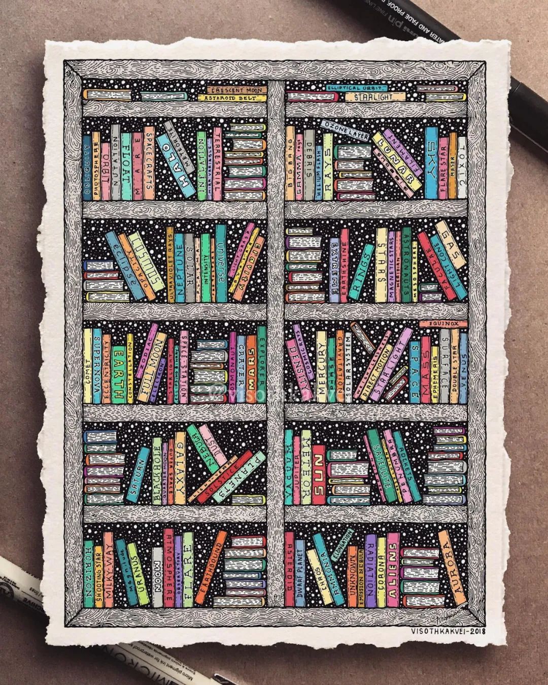 简单治愈强迫症画,让密集恐惧症非常难受的画