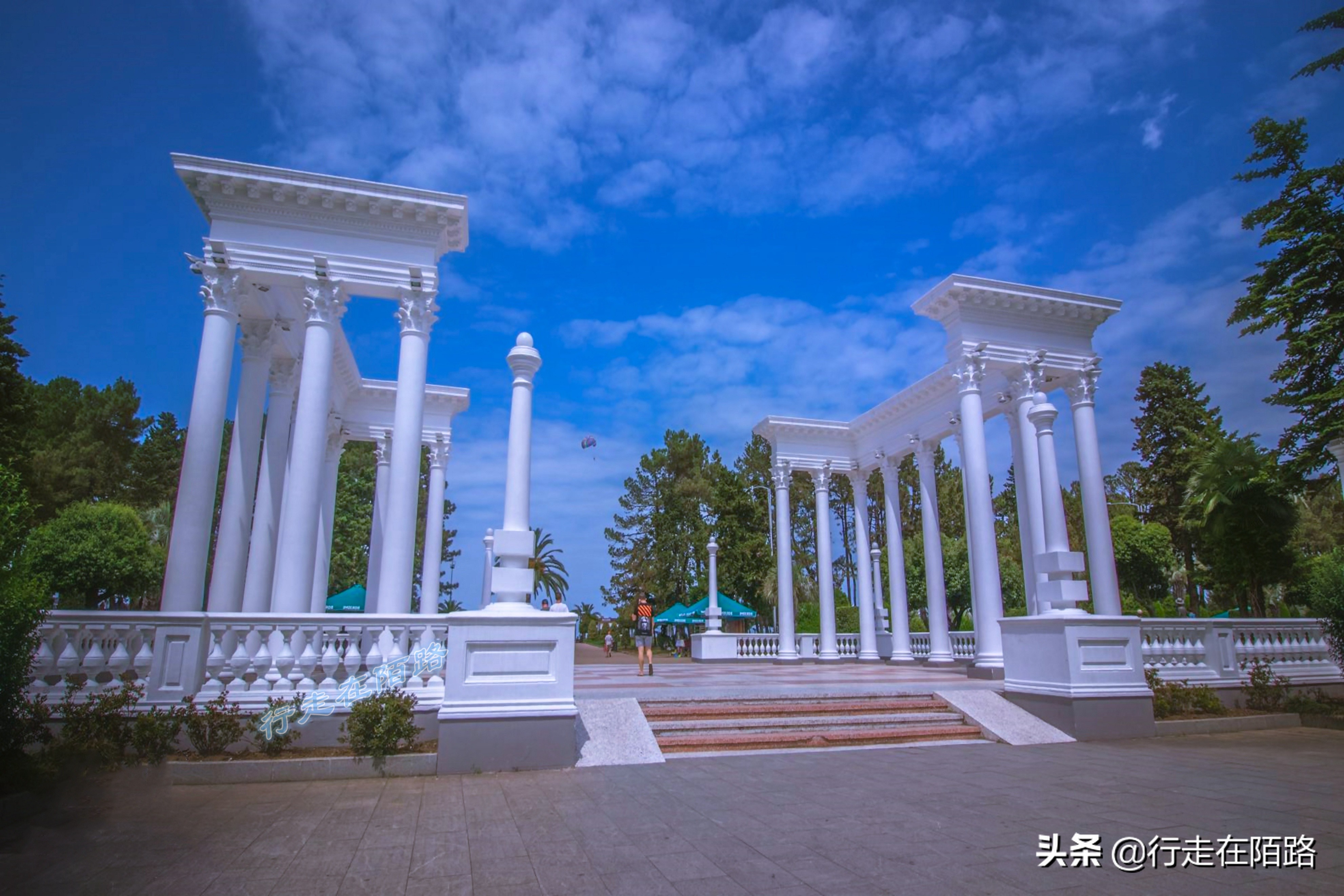 格鲁吉亚城市风景,格鲁吉亚黑海边的旅游胜地