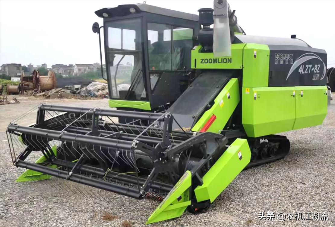 大型水稻收割机全过程,史上最快的水稻收割机