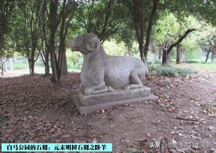 白马公园白马石刻朝代,公园石刻精品欣赏