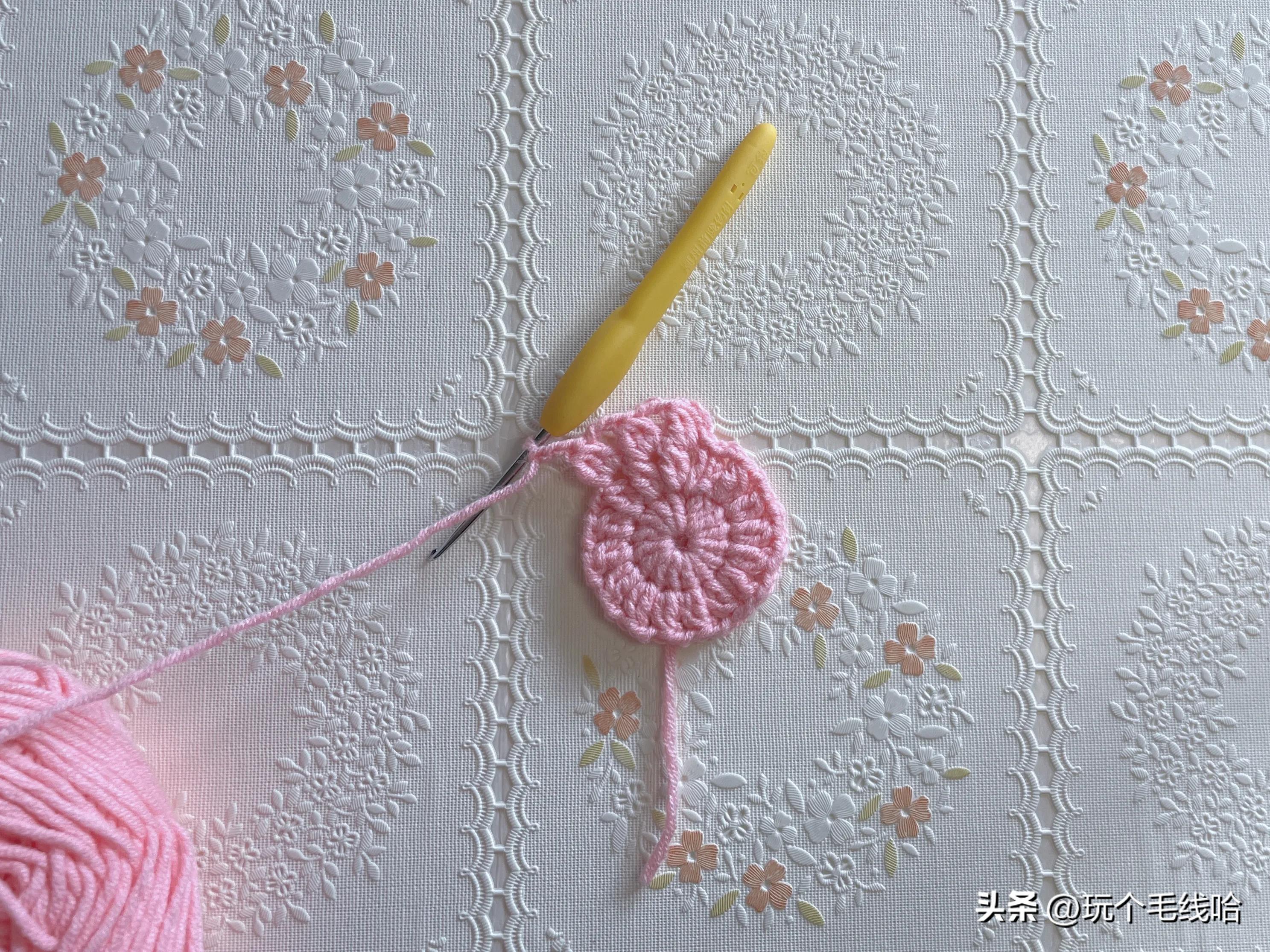 钩花片边的教程,保姆级织花教程