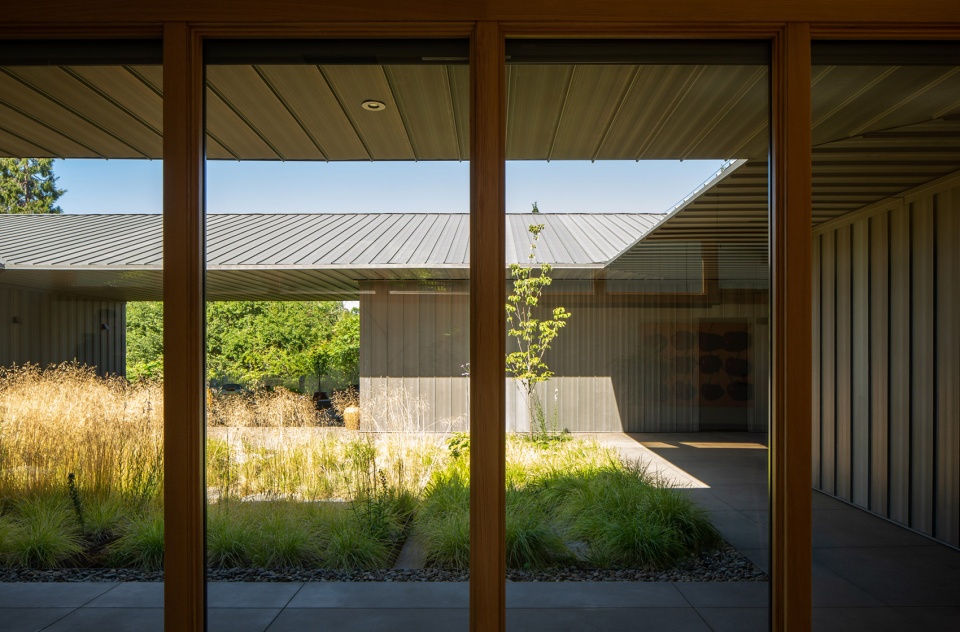 美国带草坪的房子,草地房屋建筑设计