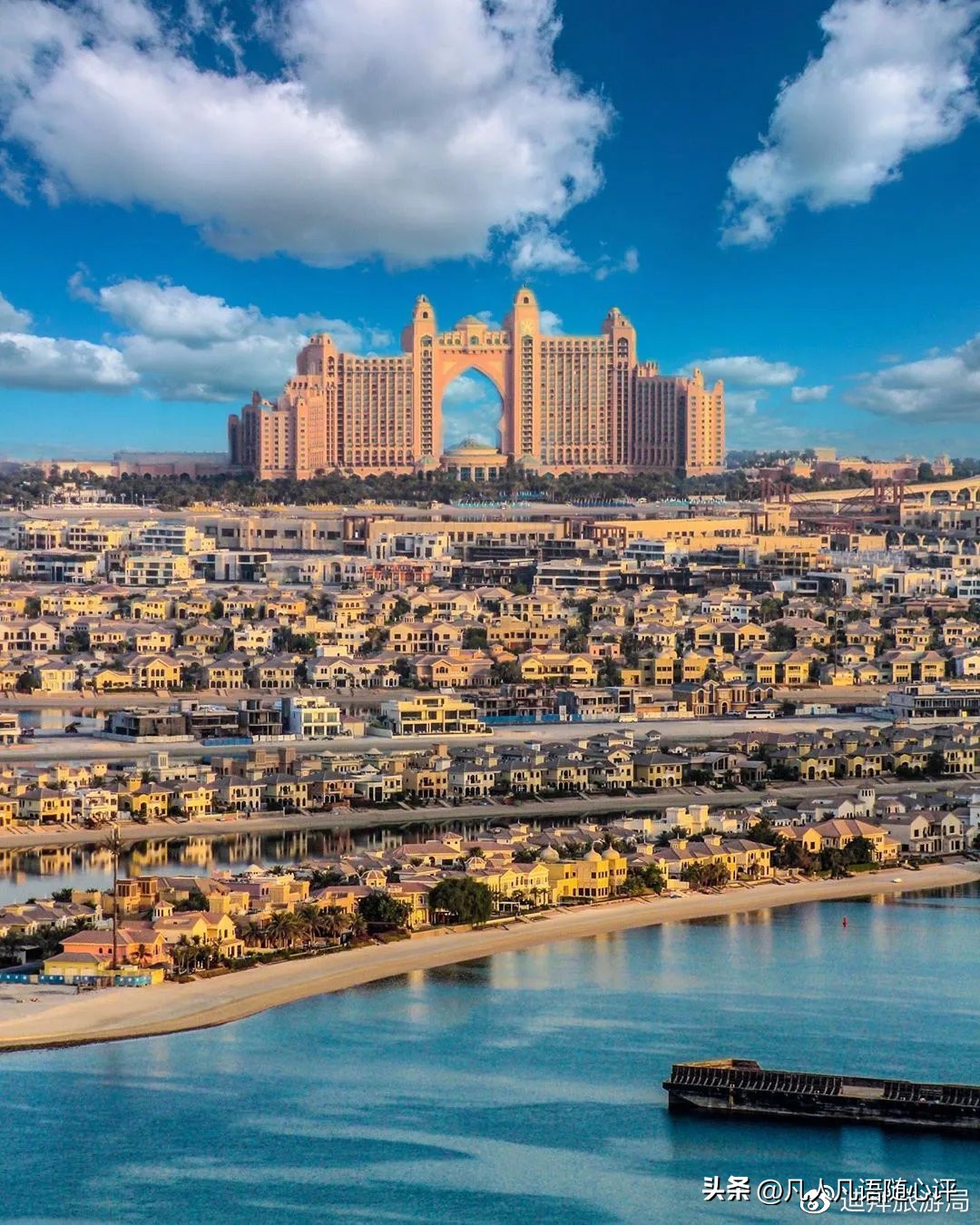 迪拜的棕榈岛漂亮的风景视频,迪拜的棕榈岛现状