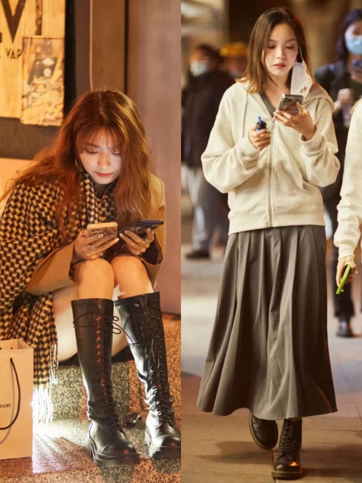 马丁靴炸街,马丁靴炸街厚底真皮