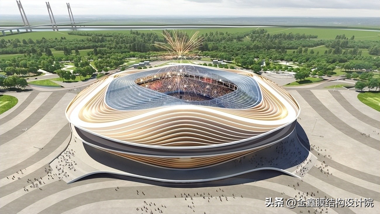 济南黄河足球场膜结构,ptfe膜山东淄博