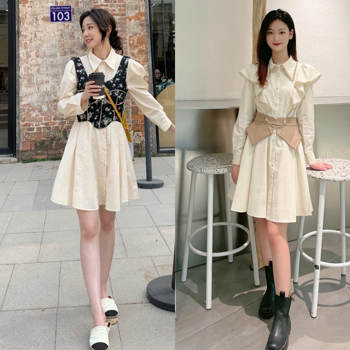 今年超流行的一款气质百搭直筒裙,直筒裙连衣裙气质高级感洋气