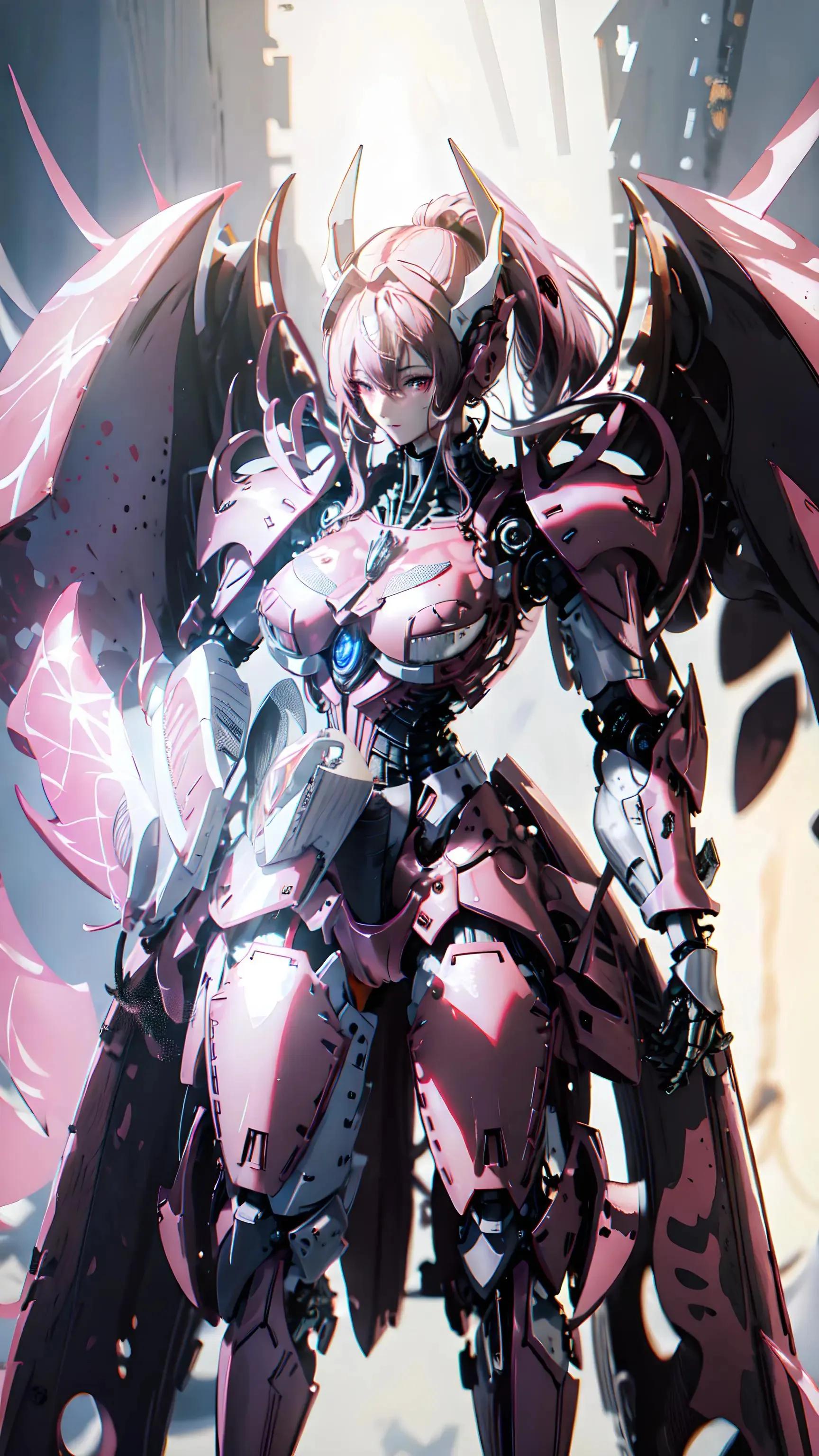 机甲少女壁纸手机,二次元机甲壁纸超清4k手机