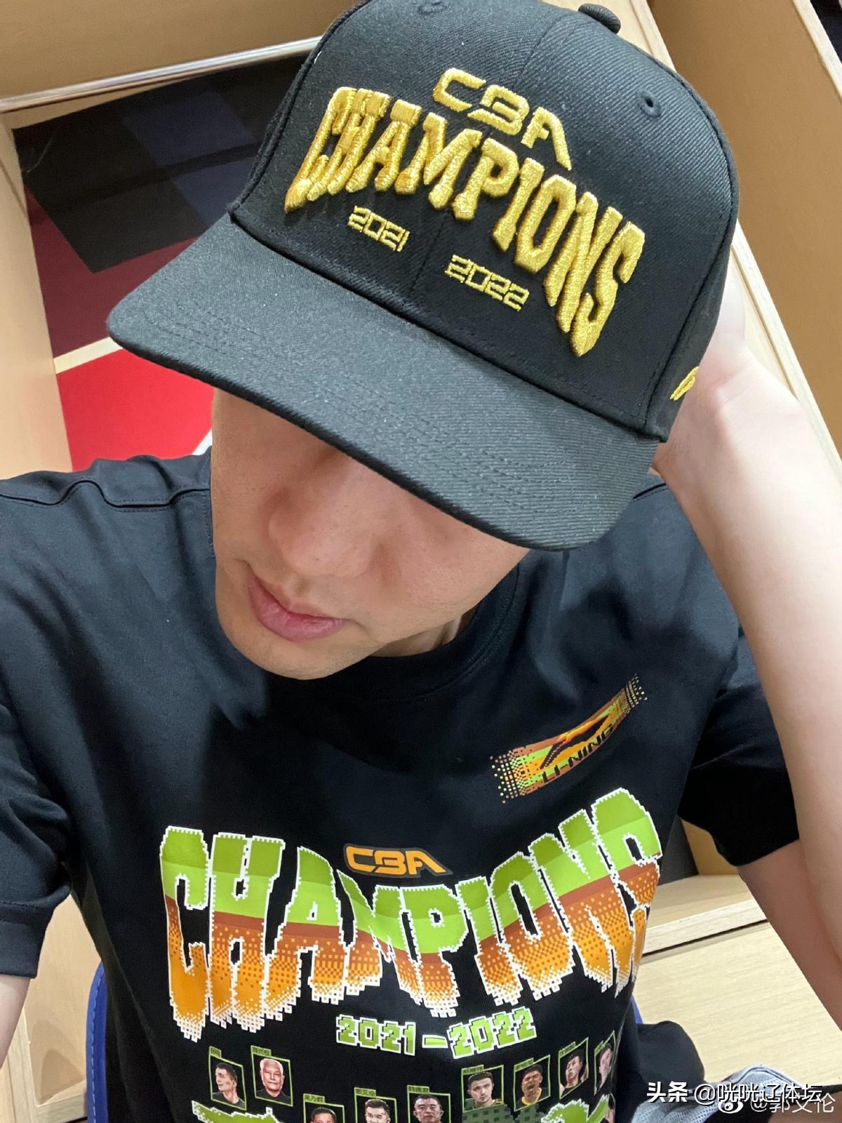 李宁辽篮夺冠t恤,2023辽篮冠军衫