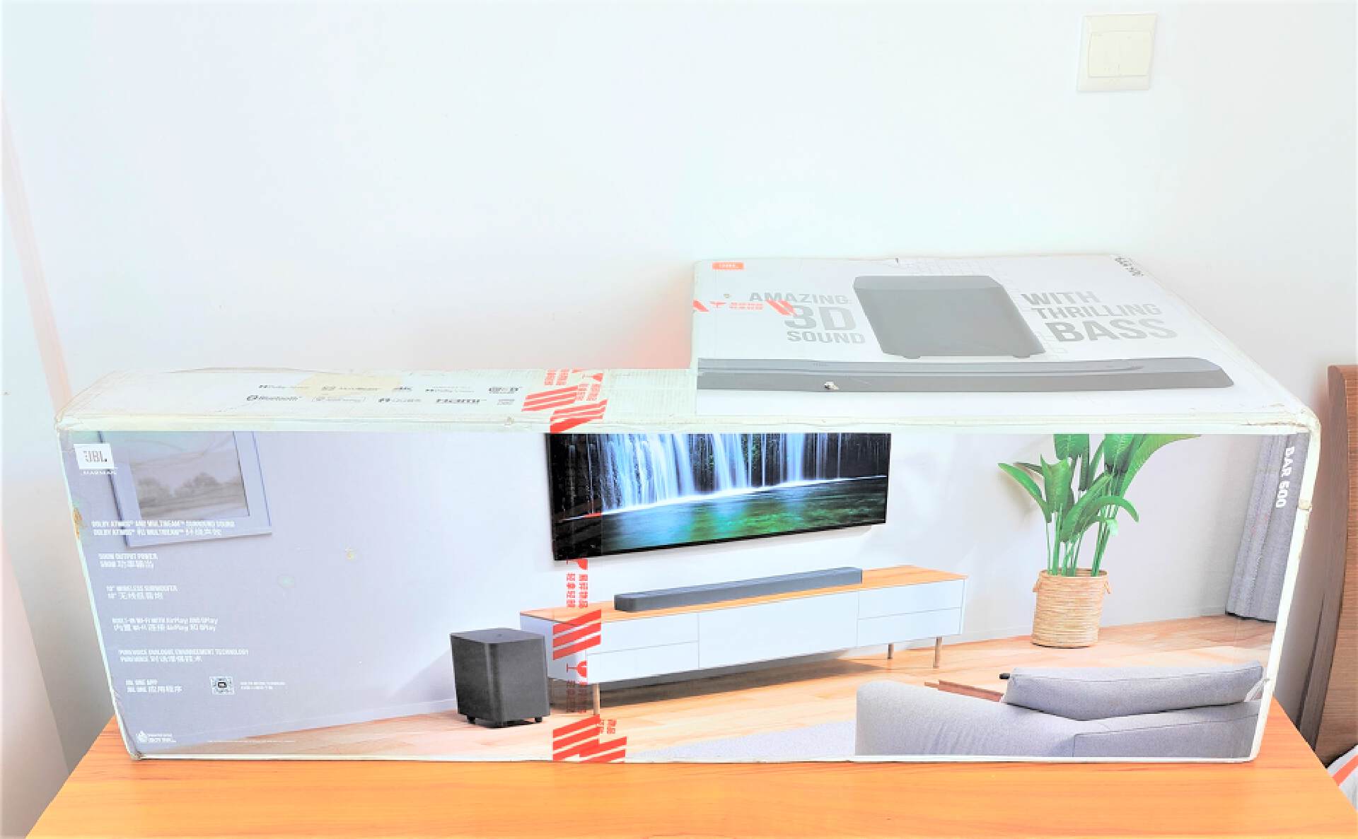 jblbar500回音壁音响5.0评测,jblbar5.1环绕音箱