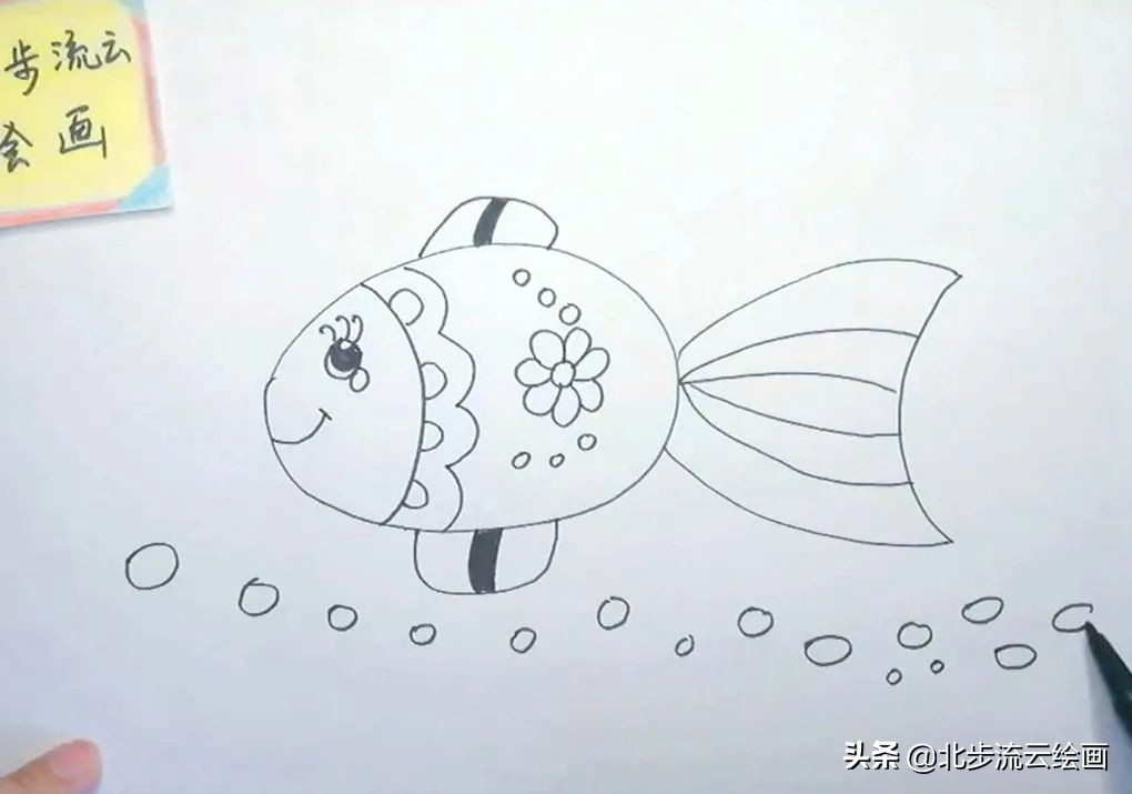 儿童简笔画教程小鱼,儿童简笔画小鱼最简单画法