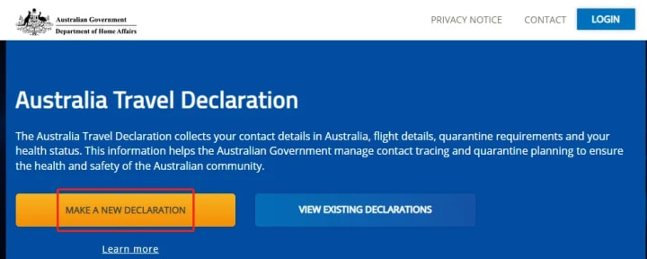 留学澳洲旅游签证办理流程,澳洲旅行声明如何填写