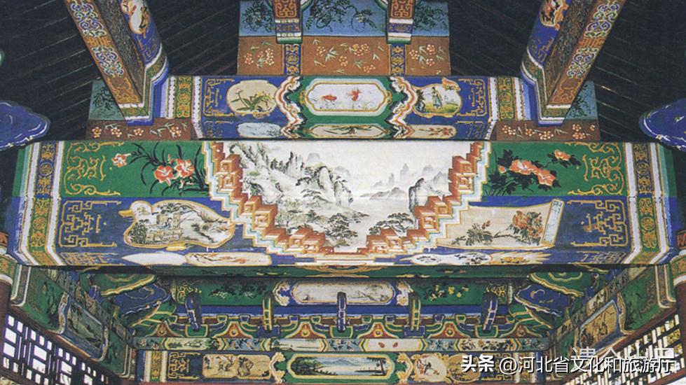 古建筑彩画设计效果图,古建筑彩画所用的颜料