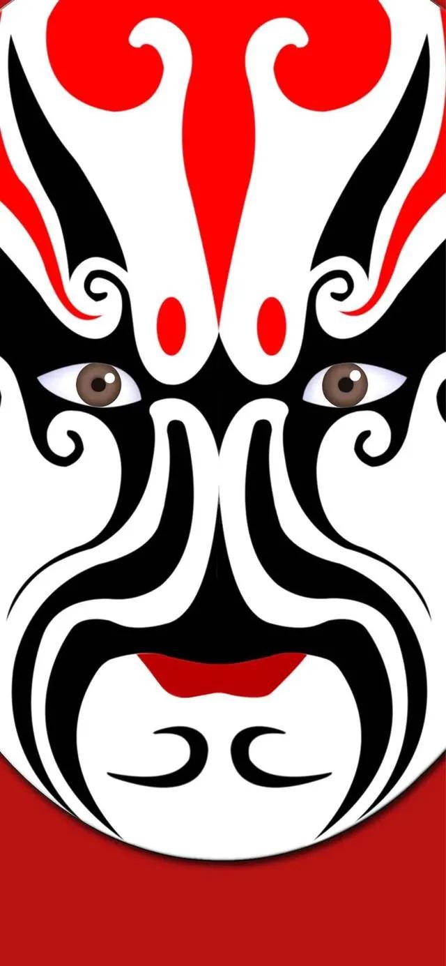 p30壁纸高清京剧脸谱,国潮京剧脸谱卡通壁纸
