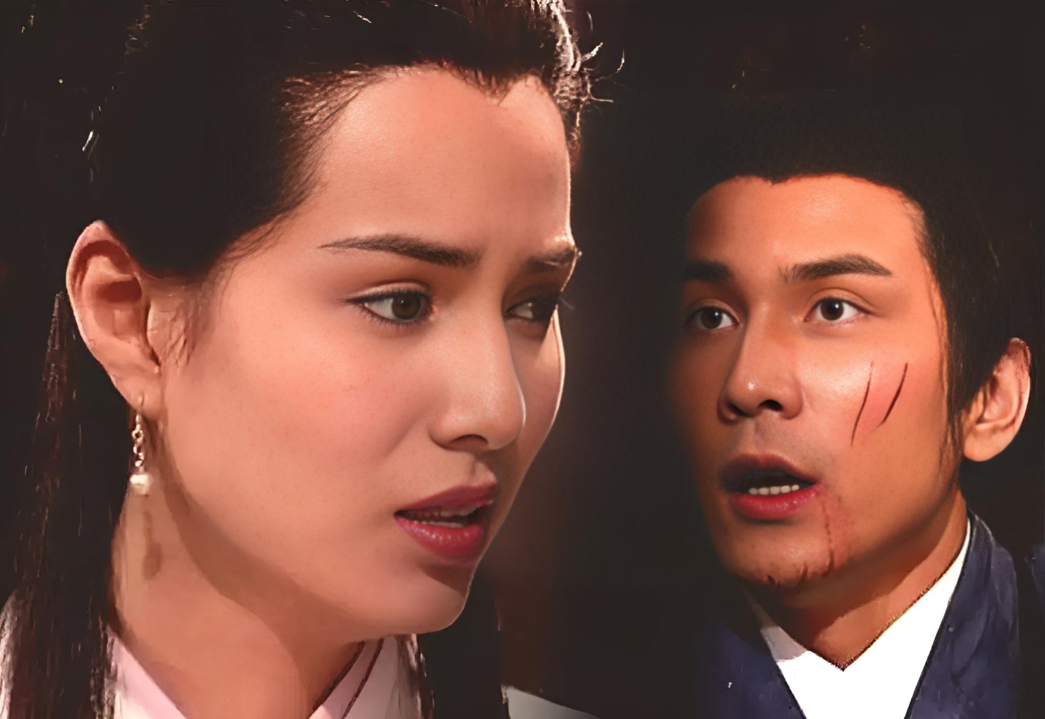 郭靖黄蓉和欧阳锋对打,黄蓉被欧阳锋伤害