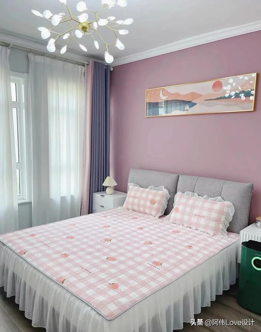 卧室刷墙颜色搭配,立邦漆卧室颜色搭配