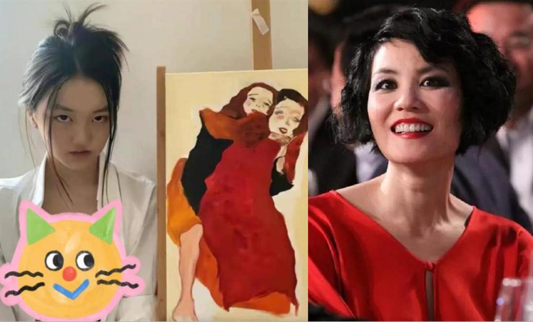 李嫣穿衣打扮神似王菲,15岁李嫣大方晒正脸照