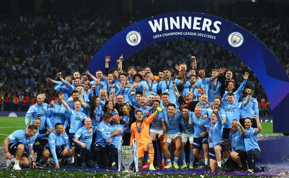 曼城第一次欧冠4强,曼城首夺欧冠赛后瓜迪奥拉