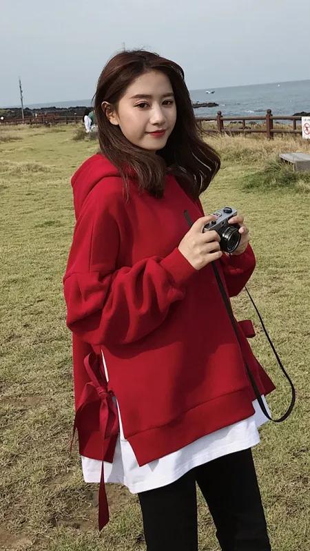 早春女士卫衣时尚2022年新款爆款宽松韩版潮ins假两件超火情侣装