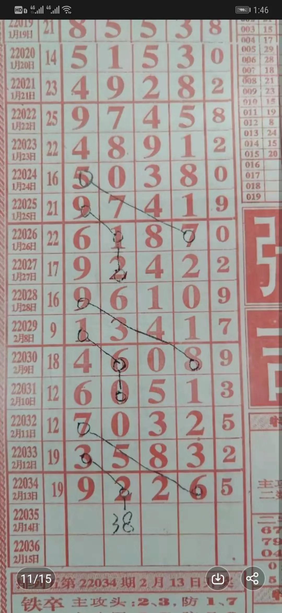 22034期排列五白杨规律,排列五丹姐22034期规律