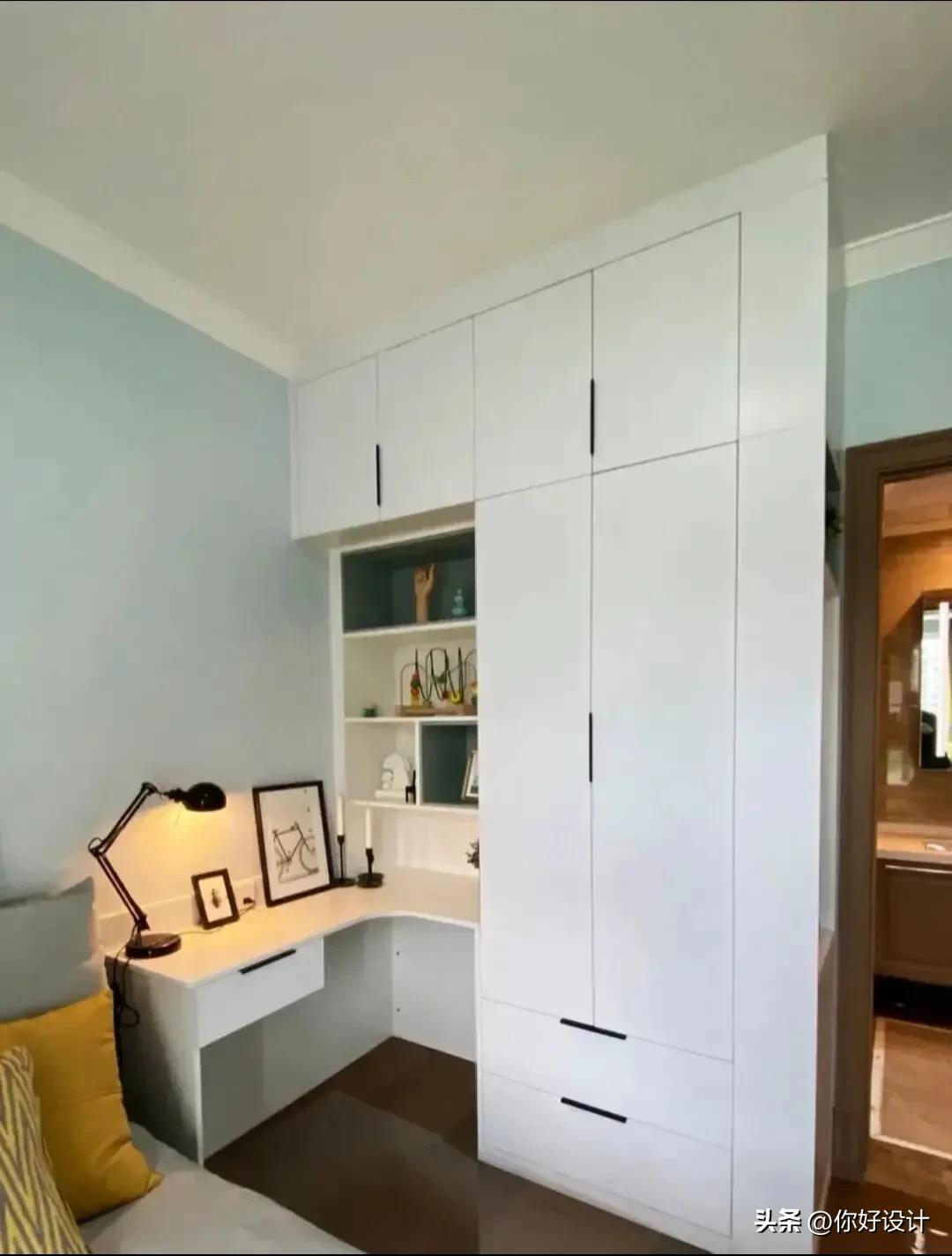 小孩房书桌衣柜一体,衣柜书桌一体图片大全新款