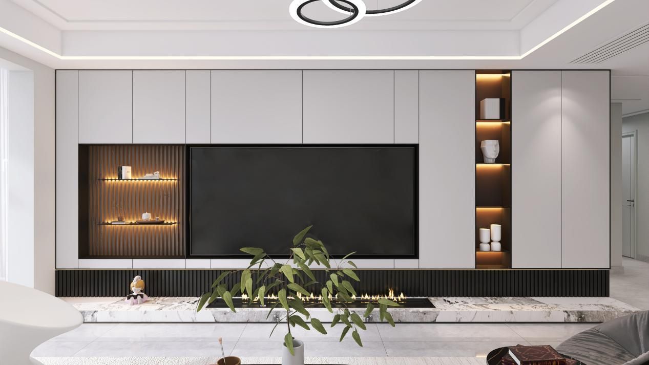 最流行的客厅电视柜设计,小户型客厅电视柜最佳设计