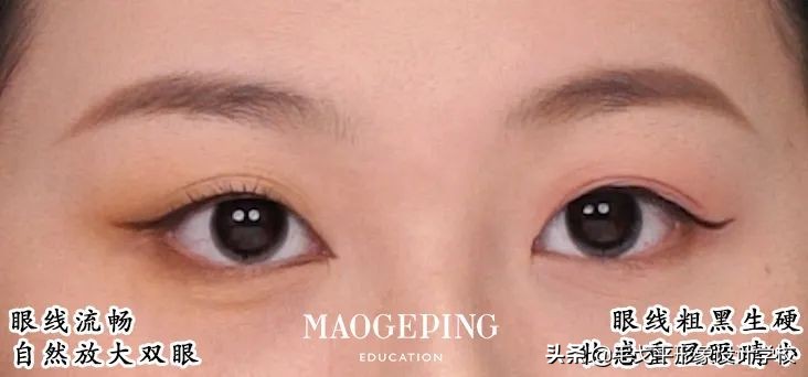 3ceovertake内双肿眼泡眼妆教程,单眼皮肿眼泡内双下垂眼妆画法