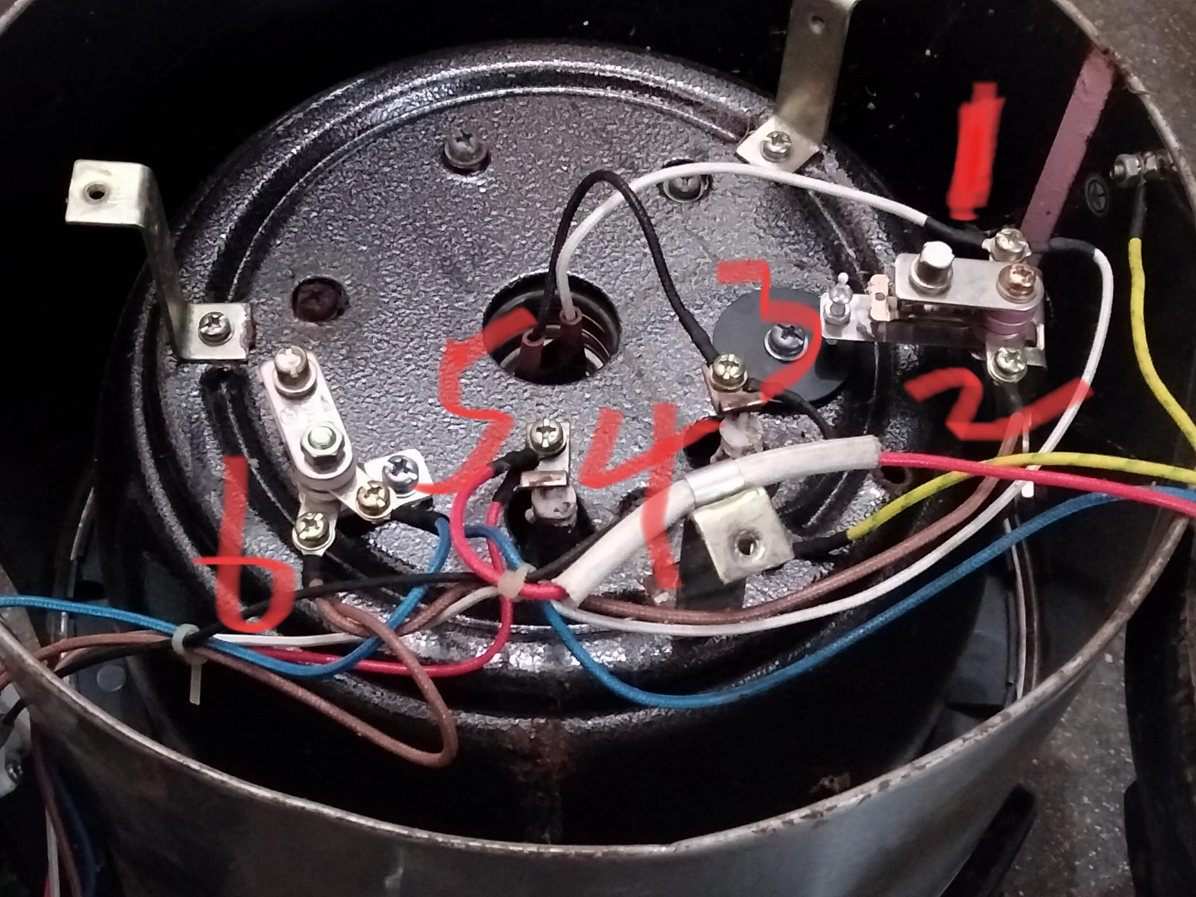 机械电压力锅电路板内部线怎么接,手扭式电压力锅接线实物图
