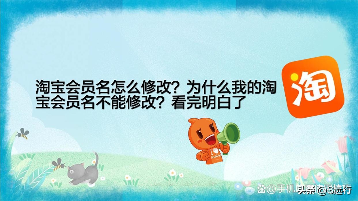 淘宝会员名修改后有什么影响,怎么修改支付宝里的淘宝会员名