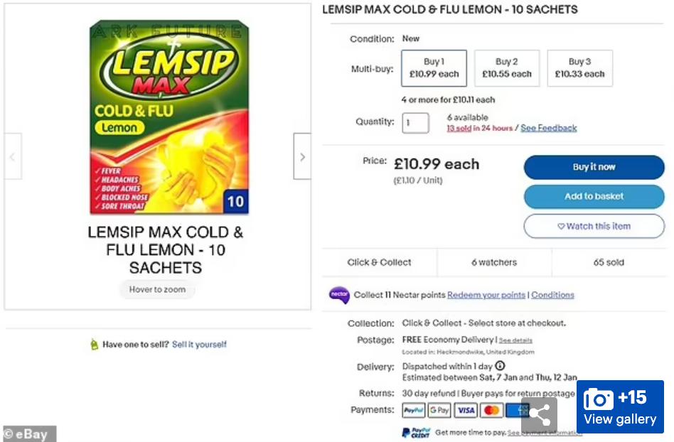 英国也抢药？非处方药出现全面短缺，eBay上感冒药价格走高