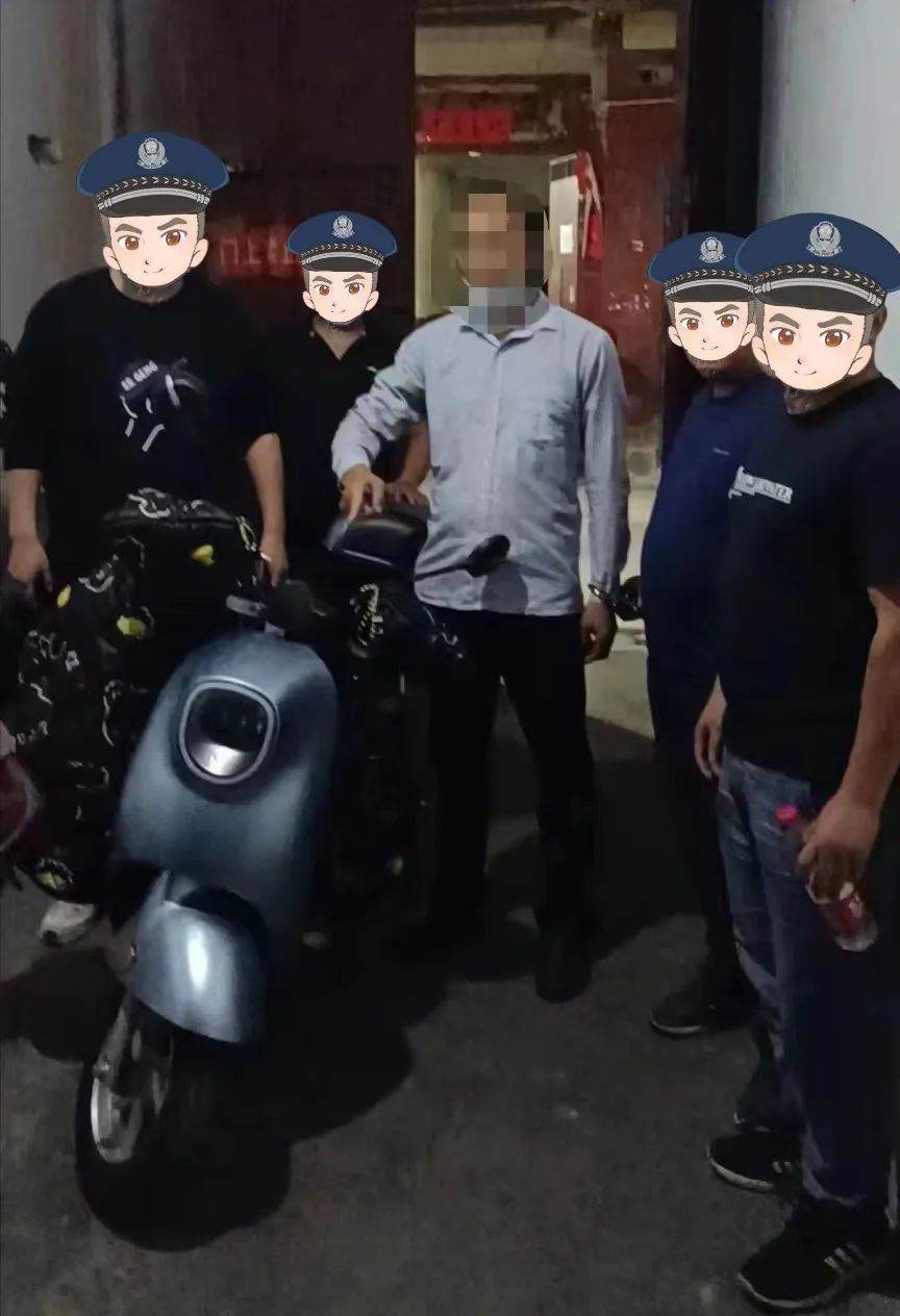 西安高新唐延路派出所一天抓获三名盗*电窃**动车嫌疑人