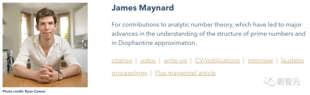 2023年菲尔兹奖获得者,最年轻的菲尔兹奖得主