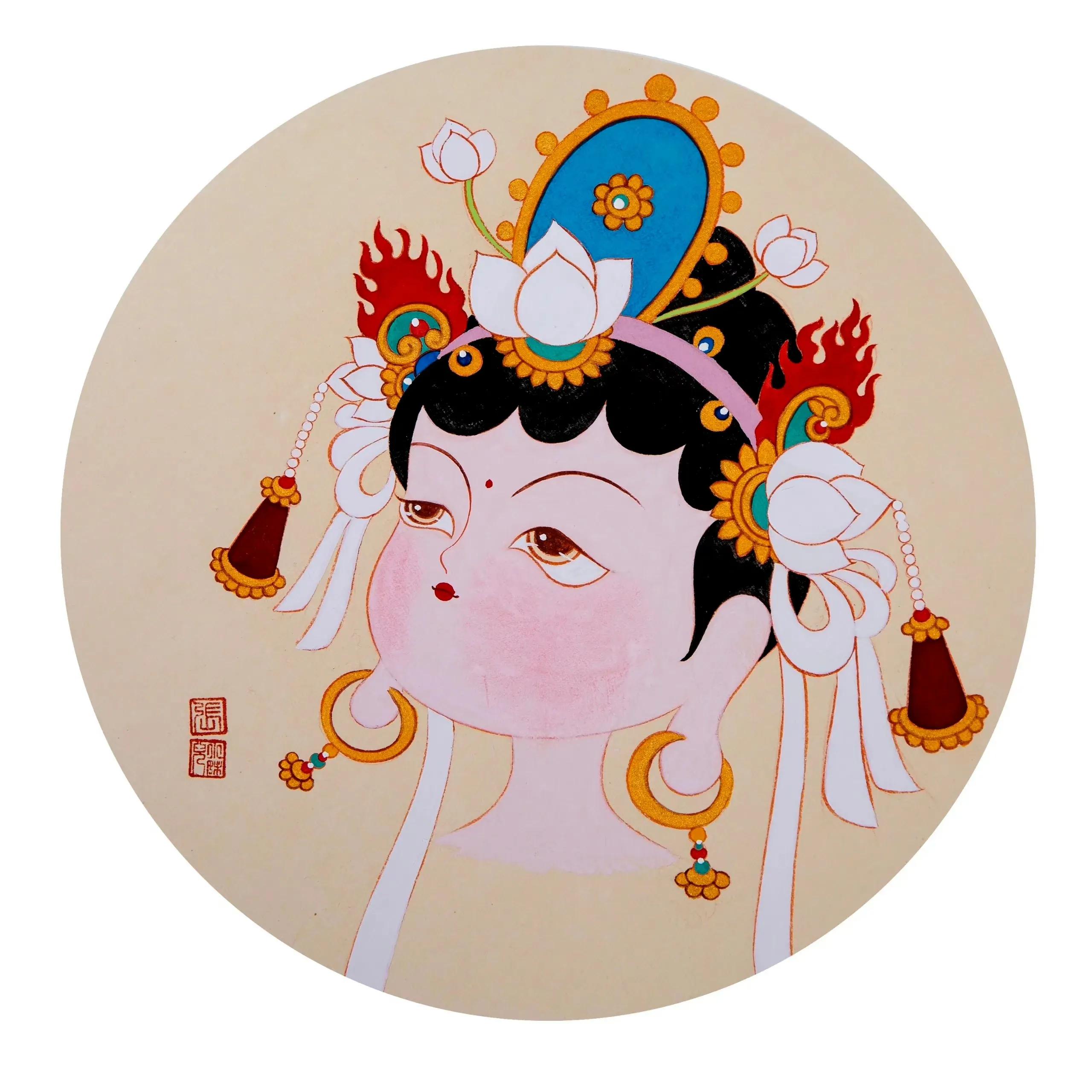 一花一世界一菩提的小和尚头像,可爱又沙雕的菩萨头像