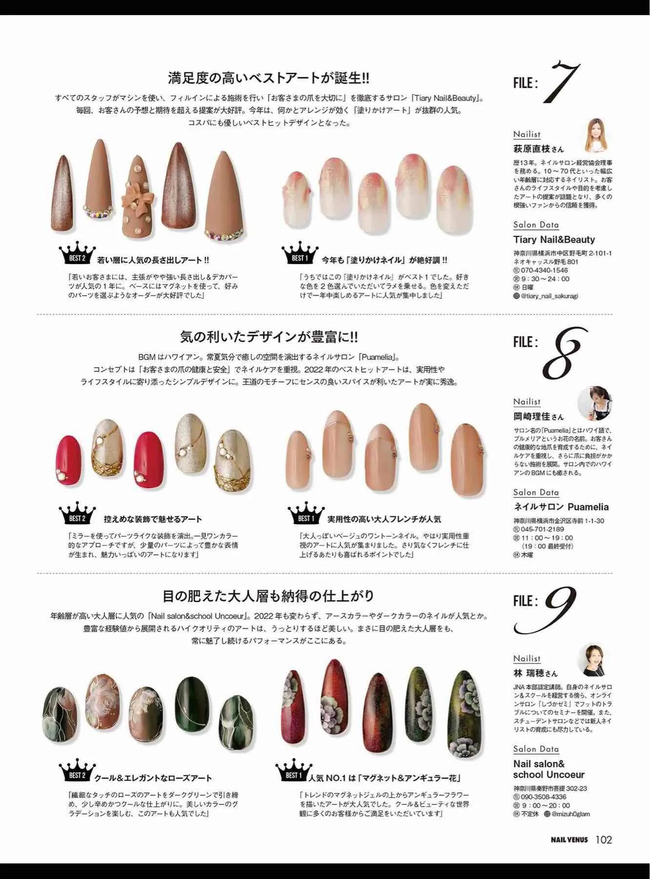 日本时尚杂志《NAILVENUS》2023冬季号