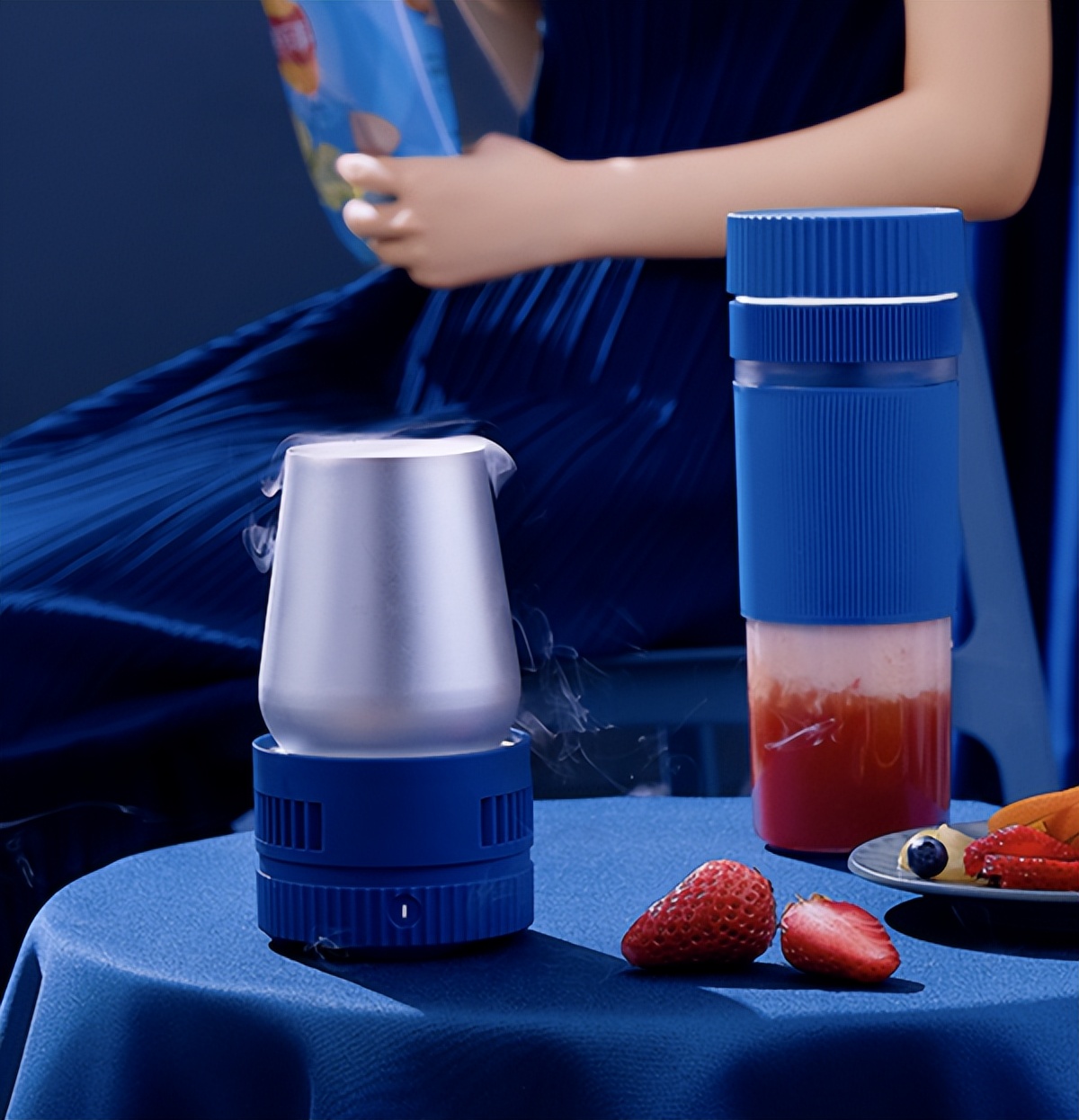 越喝越冰爽！蓝陌推出便携果汁杯，10分钟降温15℃