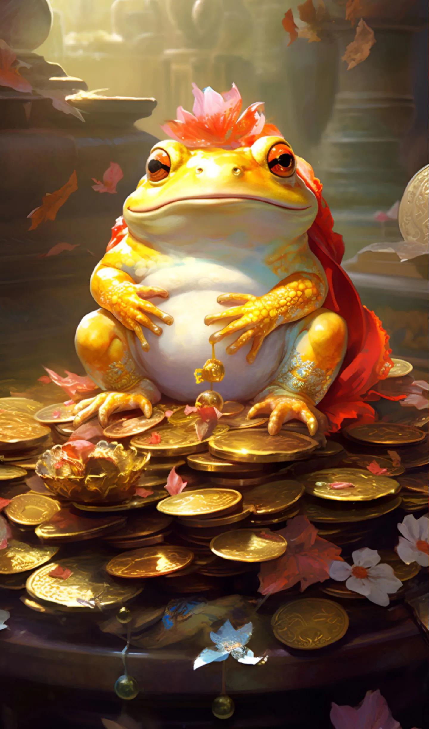 男士专用壁纸金蟾,金蟾纳财壁纸