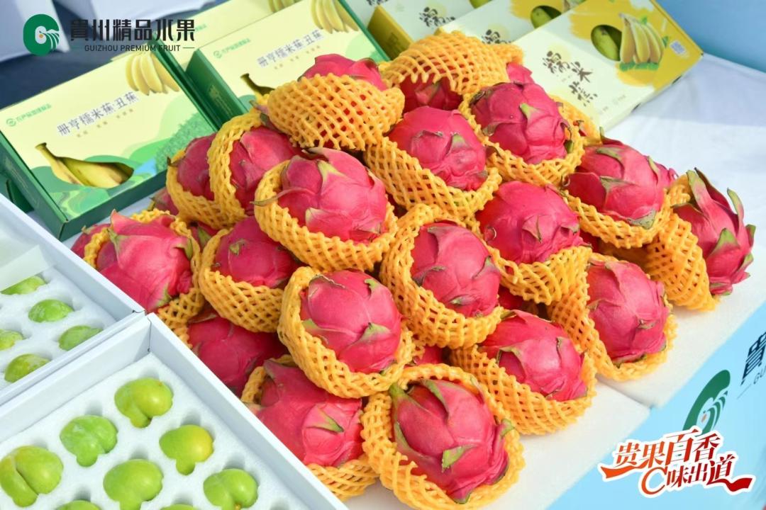 首杨水果助力首个贵州精品水果展示销售档口在广州江南市场开业