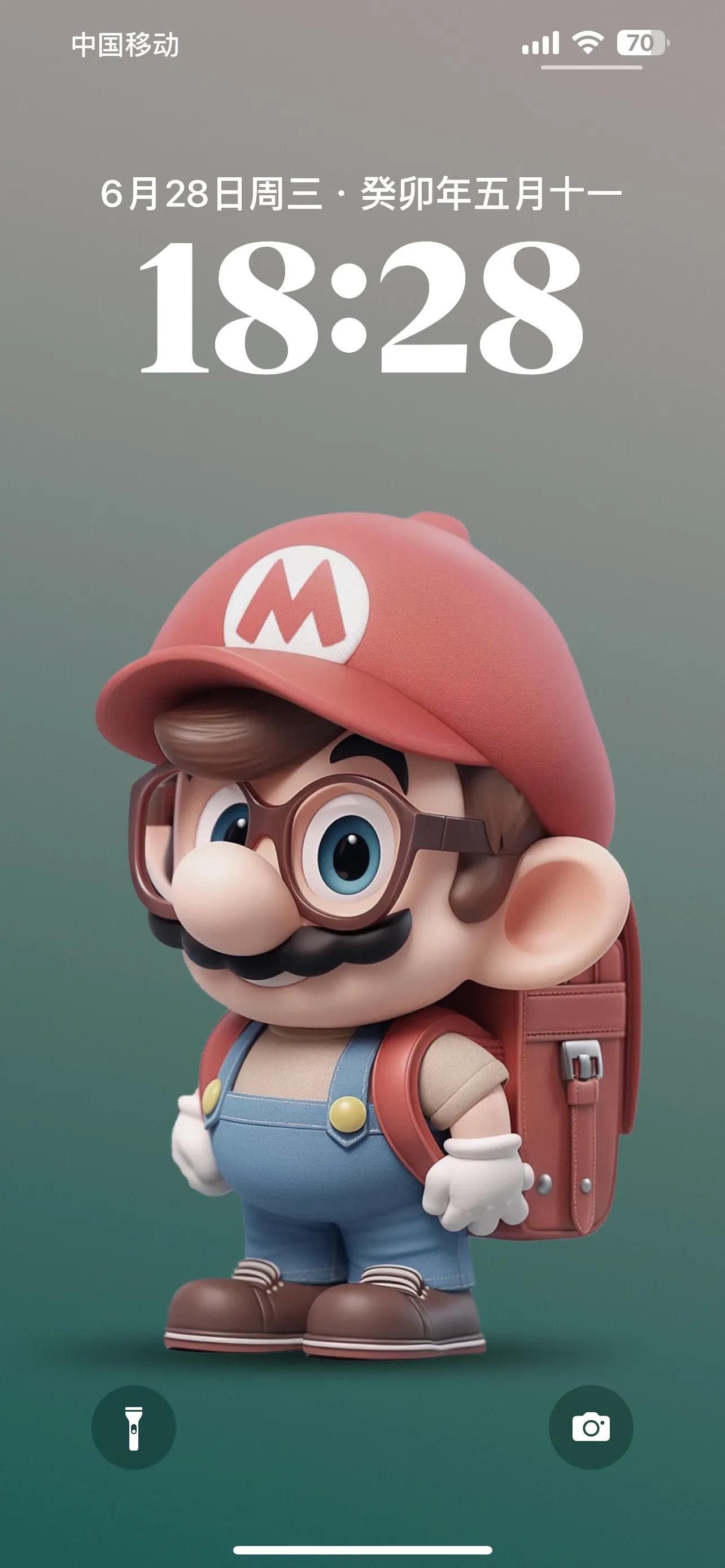 可爱的玛里奥苹果超清套图手机壁纸分享又来啦！