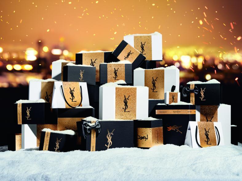 ysl圣罗兰美妆横版视频,ysl圣罗兰夜光口红气垫礼盒